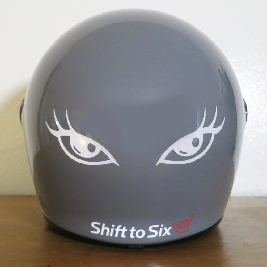 Reflective Female Cartoon Eyes Vinyl Decal Sticker