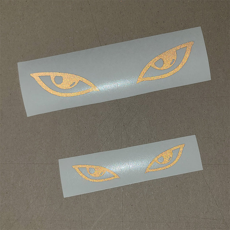 Reflective Cartoon Hunter Eyes Vinyl Decal Sticker
