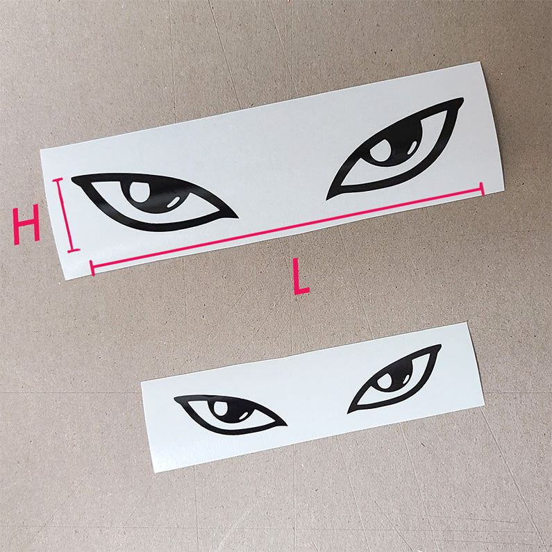 Reflective Cartoon Hunter Eyes Vinyl Decal Sticker