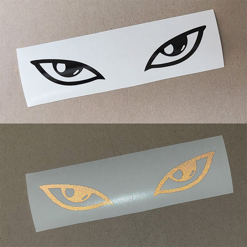 Reflective Cartoon Hunter Eyes Vinyl Decal Sticker