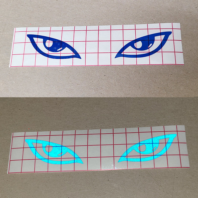 Reflective Cartoon Hunter Eyes Vinyl Decal Sticker