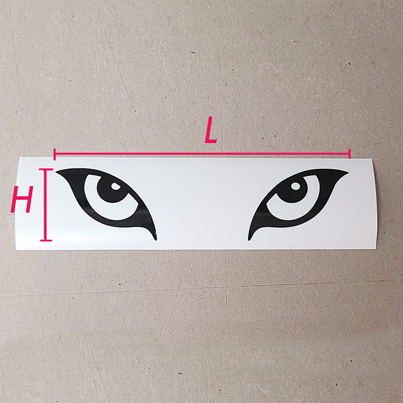 Reflective Cartoon Wolf Lion Eyes Vinyl Decal Sticker
