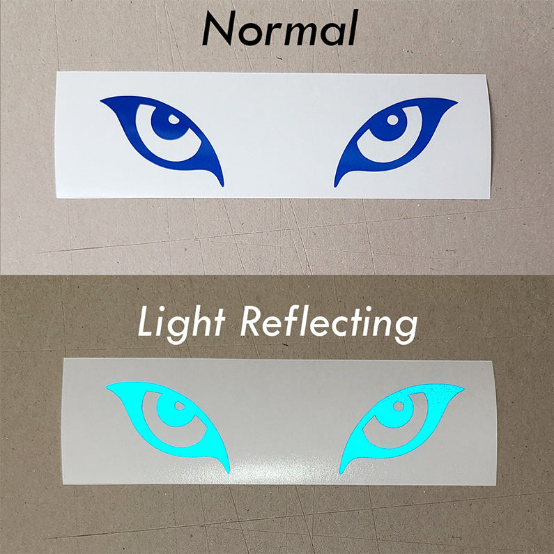 Reflective Cartoon Wolf Lion Eyes Vinyl Decal Sticker