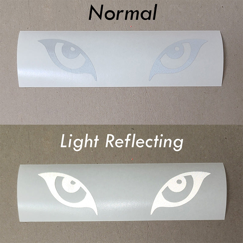 Reflective Cartoon Wolf Lion Eyes Vinyl Decal Sticker