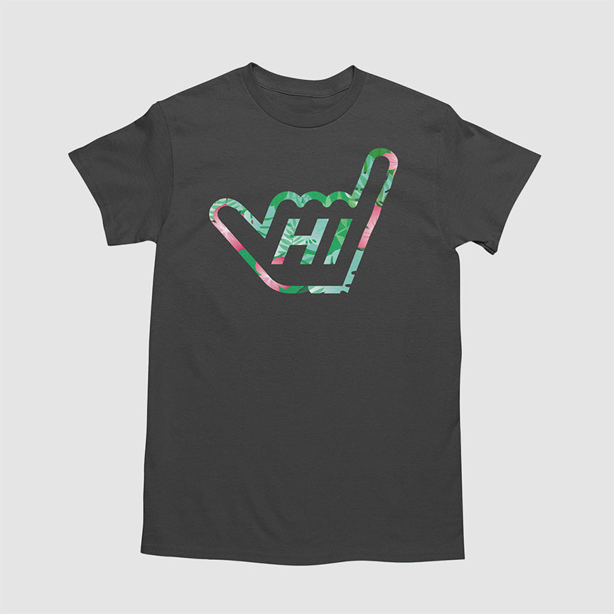 Short Sleeve Hawaii HI Shaka Floral T-Shirt