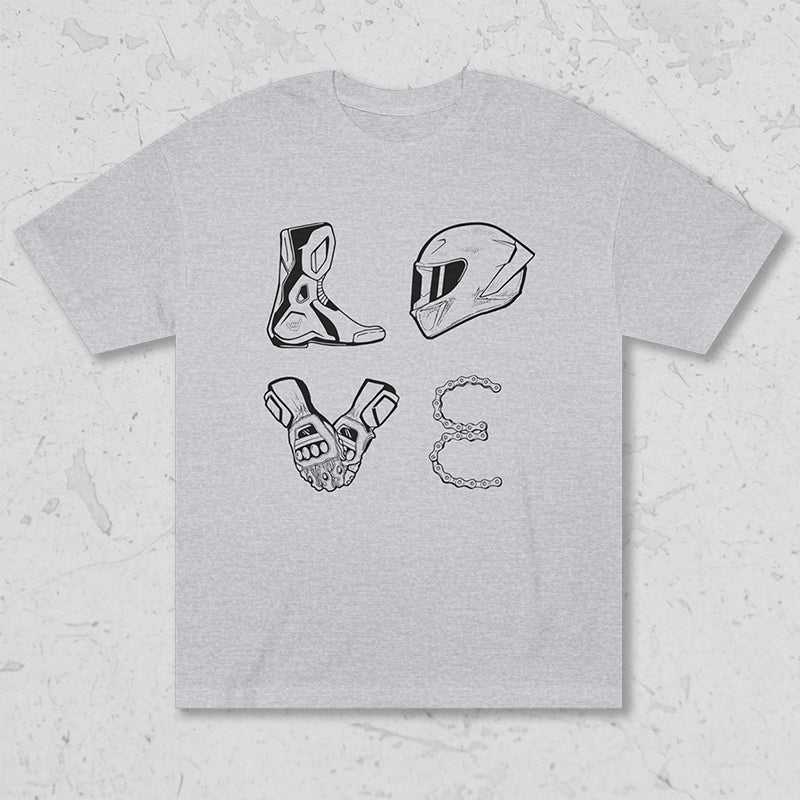 LOVE Moto Racing Unisex Heavyweight Tee
