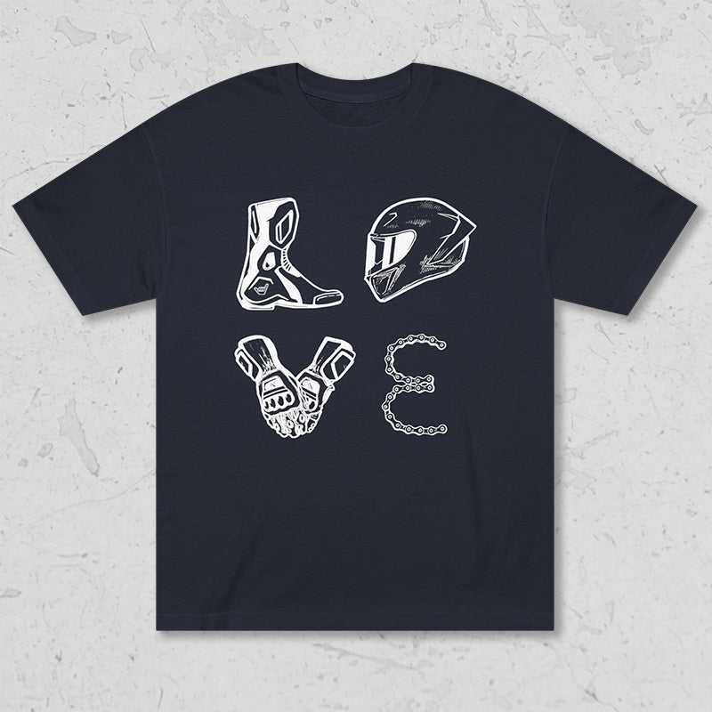 LOVE Moto Racing Unisex Heavyweight Tee