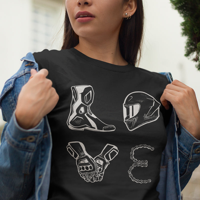 LOVE Moto Racing Unisex Heavyweight Tee
