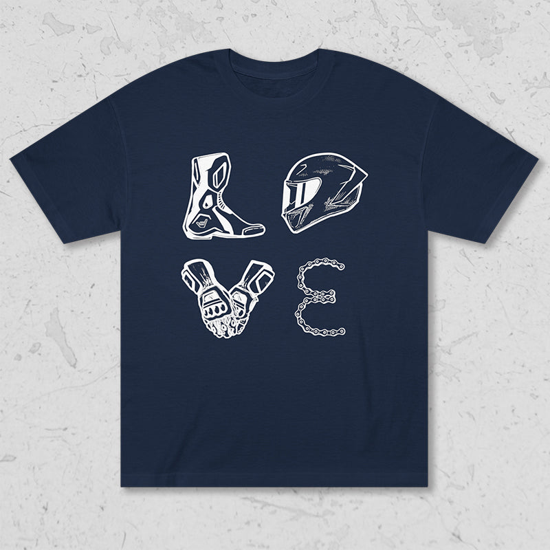 LOVE Moto Racing Unisex Heavyweight Tee