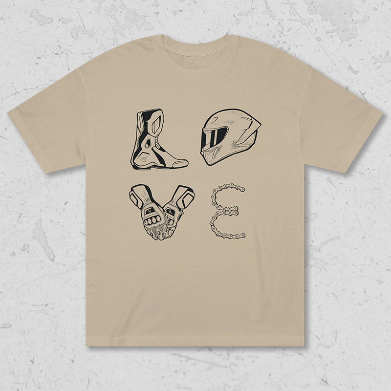 LOVE Moto Racing Unisex Heavyweight Tee
