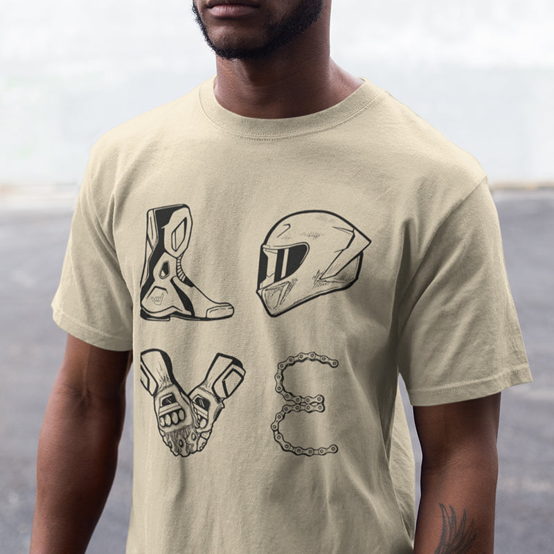 LOVE Moto Racing Unisex Heavyweight Tee
