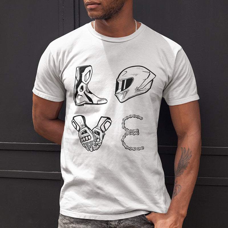LOVE Moto Racing Unisex Heavyweight Tee