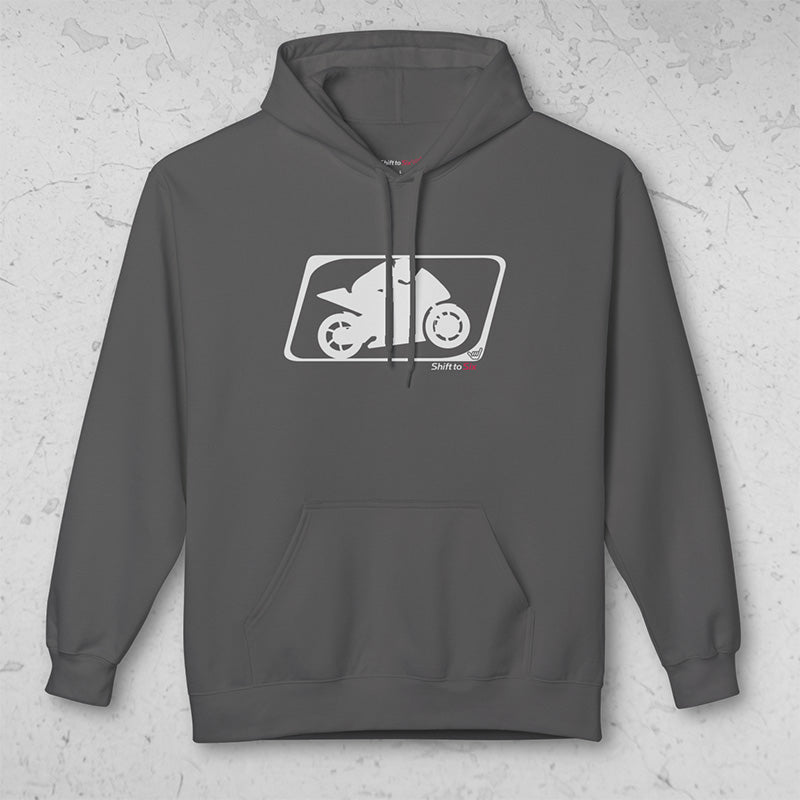 Motorcycle Sportbike Racer logo Midweight Pullover Hoodie