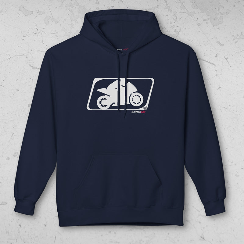 Motorcycle Sportbike Racer logo Midweight Pullover Hoodie