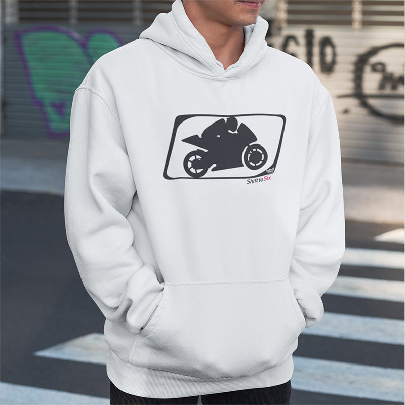 Motorcycle Sportbike Racer logo Midweight Pullover Hoodie