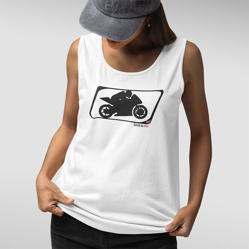 Motorcycle Racer Logo Unisex Tank Top