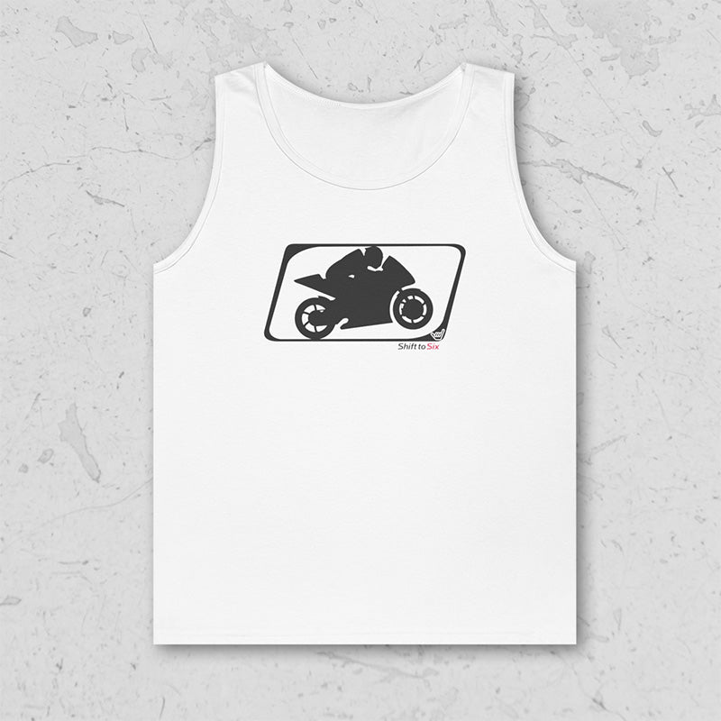 Motorcycle Racer Logo Unisex Tank Top