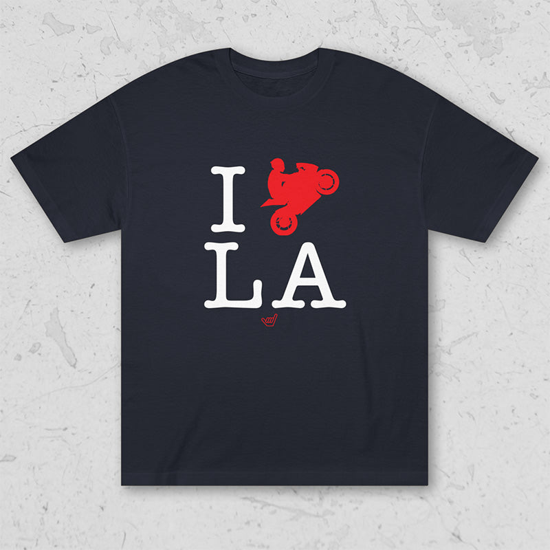Ride LA (I Love Los Angeles) Motorcycle Rider Unisex Tee