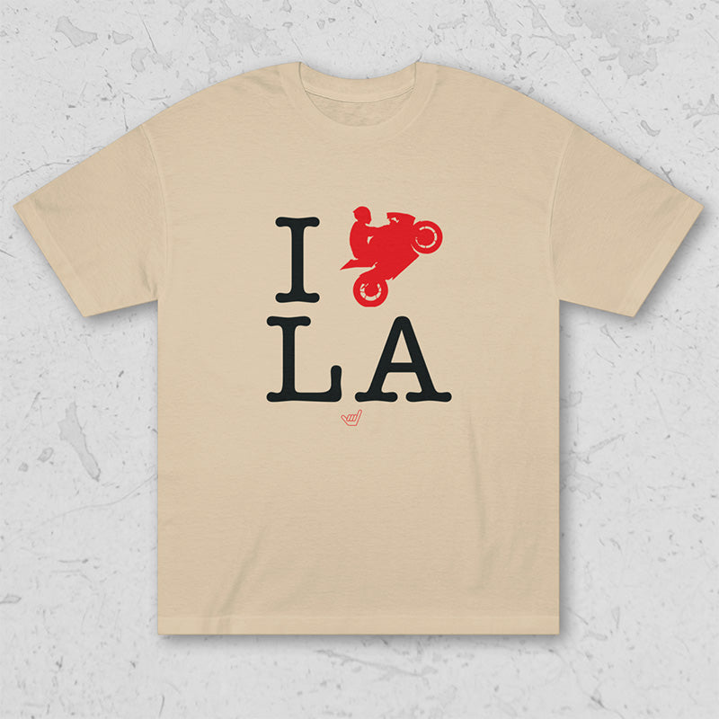 Ride LA (I Love Los Angeles) Motorcycle Rider Unisex Tee