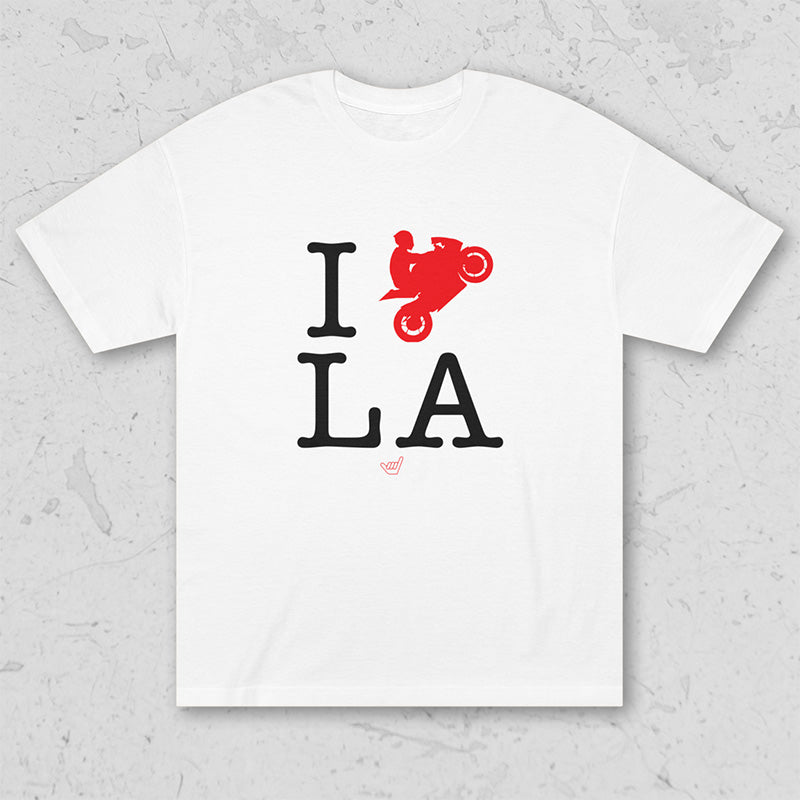 Ride LA (I Love Los Angeles) Motorcycle Rider Unisex Tee
