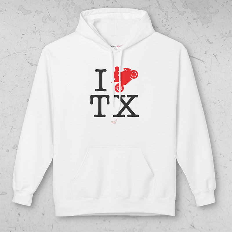 Ride TX (I Love Texas) Midweight Pullover Hoodie