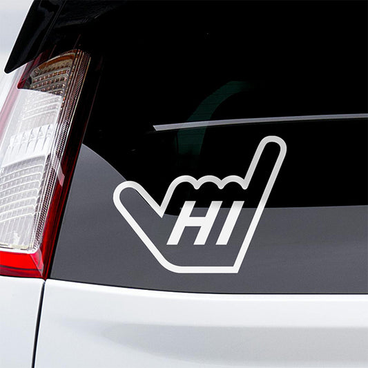 Hawaii HI Shaka Hand Hang Loose Decal