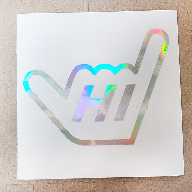 Hawaii HI Shaka Hand Hang Loose Decal