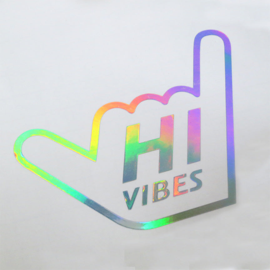 Hawaii HI Vibes, Hang Loose Hand Decal