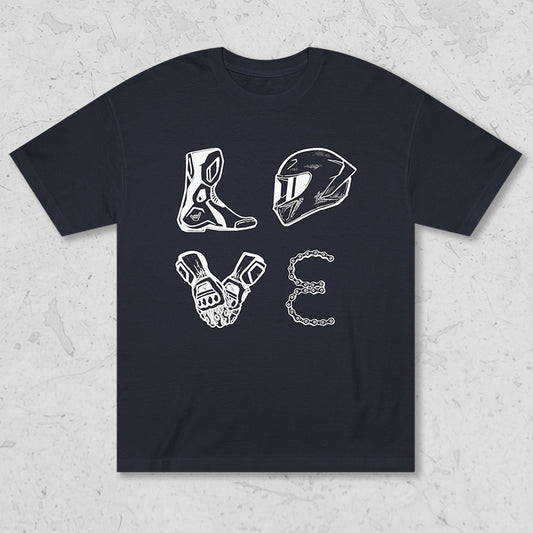 LOVE Moto Racing Unisex Heavyweight Tee