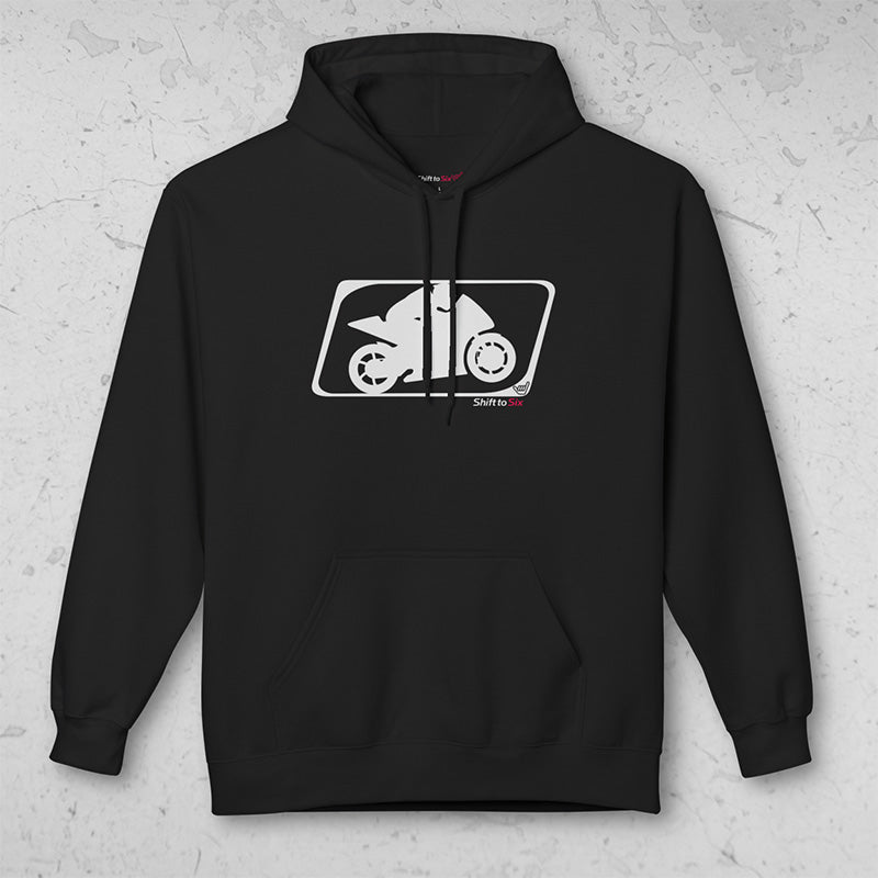 Motorcycle Sportbike Racer logo Midweight Pullover Hoodie