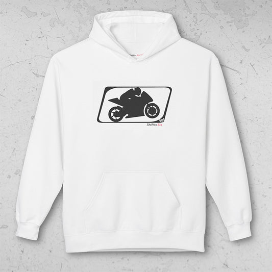 Motorcycle Sportbike Racer logo Midweight Pullover Hoodie