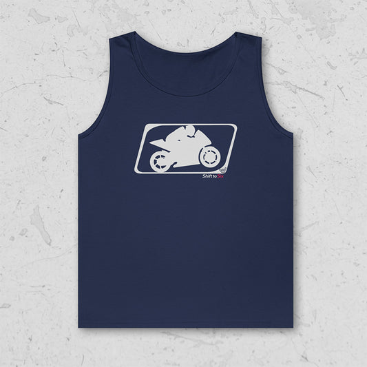 Motorcycle Racer Logo Unisex Tank Top