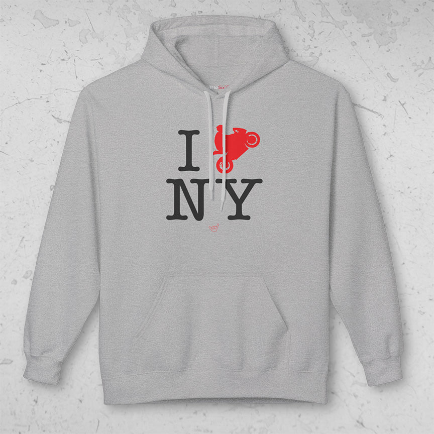 Ride NY (I Love New York) Midweight Pullover Hoodie